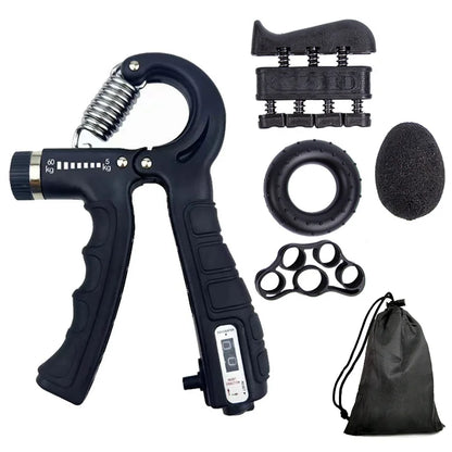5-60Kg Adjustable Hand Grip Strengthener Hand Grip Trainer with Counter Wrist Forearm and Hand Exerciser for Muscle Building