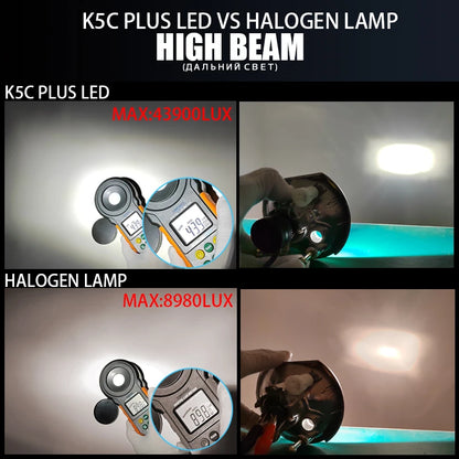 K5C plus 140W H7 H11 H4 H1 Canbus Led Bulbs 4300K LED HB3 9005 HB4 9006 K6C Led Double Copper Tube 12V 2PCS