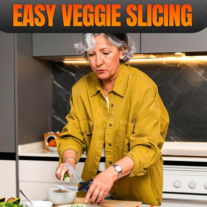 2 in 1 Cutting Board Scissors for Food - 9.6" Detachable Cheese Scissors with Cutting Board and Stainless Steel Blade - Easy-To-Use Veggie Cutter, Suitable for Fruits and Vegetables at Dad'S Party